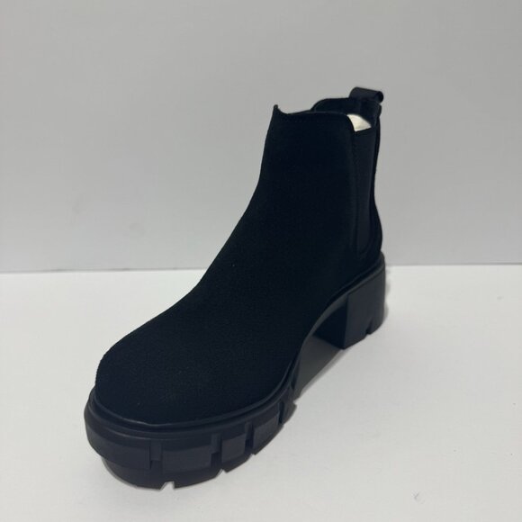 Steve Madden Womens Howler Boots Black suede Size 7.5 Wide - Picture 2 of 5